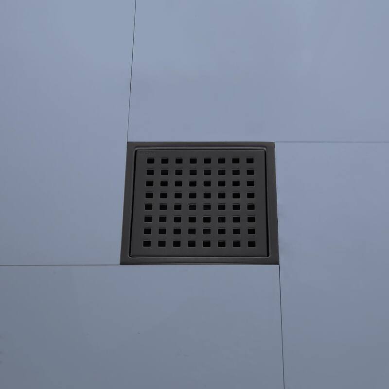 Topcraft 6-Inch Stainless Steel Square Floor Drain