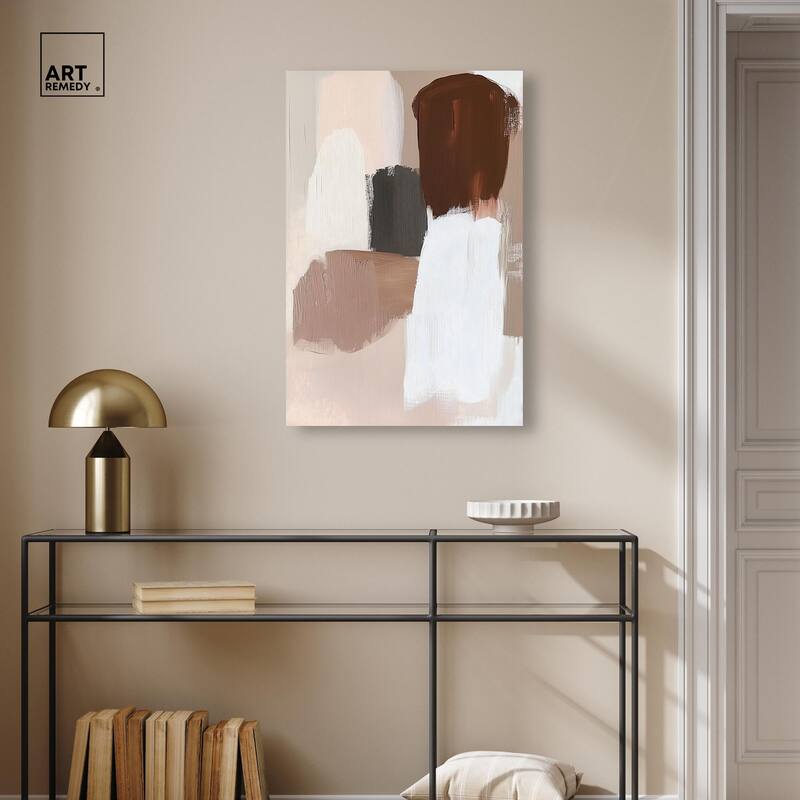 Veiled Browns Canvas by Art Remedy, Gallery Wrapped