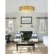 preview thumbnail 17 of 45, Zane Single Tier Chandelier Satin Gold - 32"