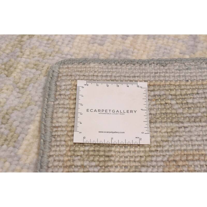ECARPETGALLERY Hand-knotted Mamluk Light Grey Wool Rug - 8' 11" x 12' 1"