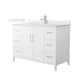 Option White / Giotto Quartz Top / Brushed Nickel