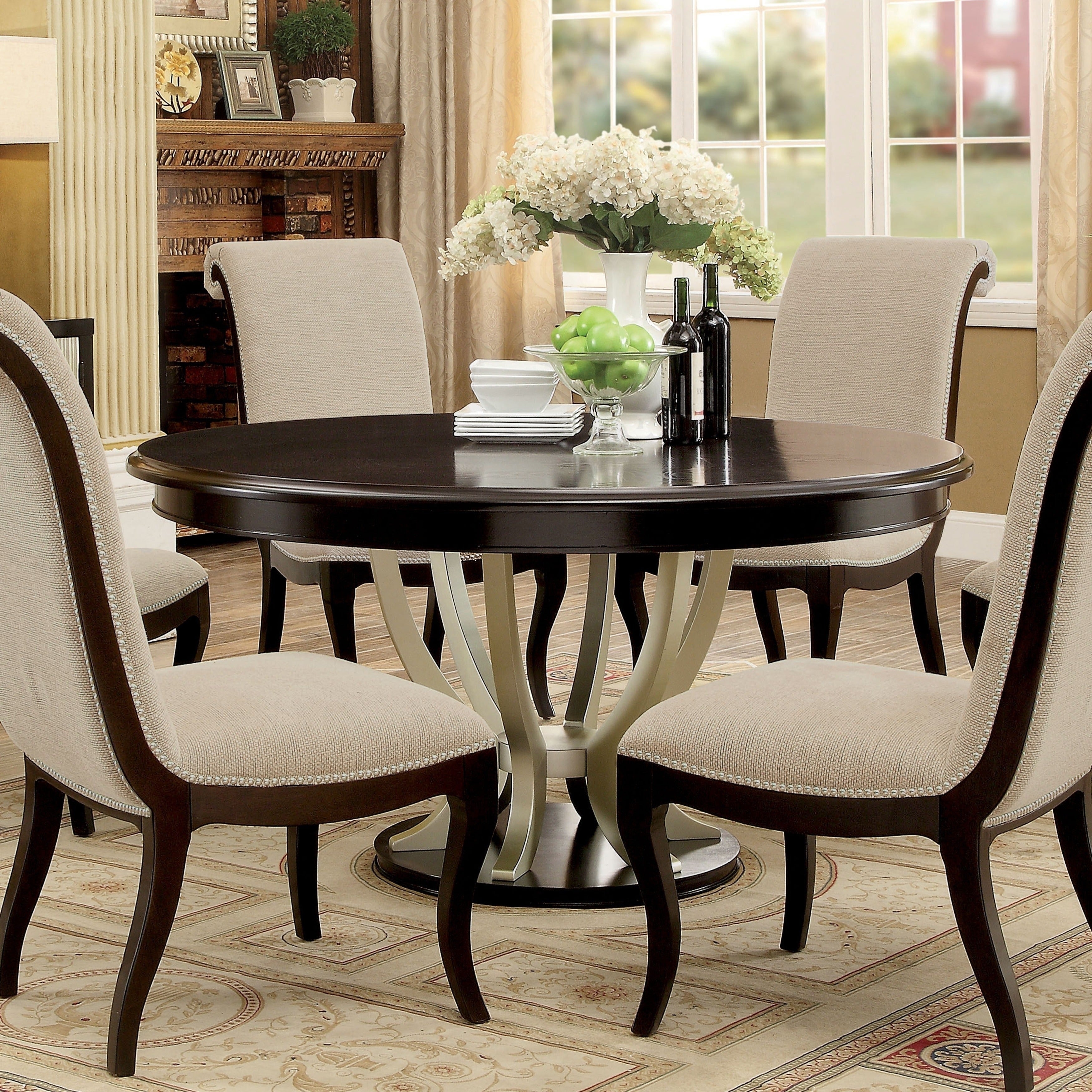 Shop Silver Orchid Brindeau Contemporary Espresso Dining Table