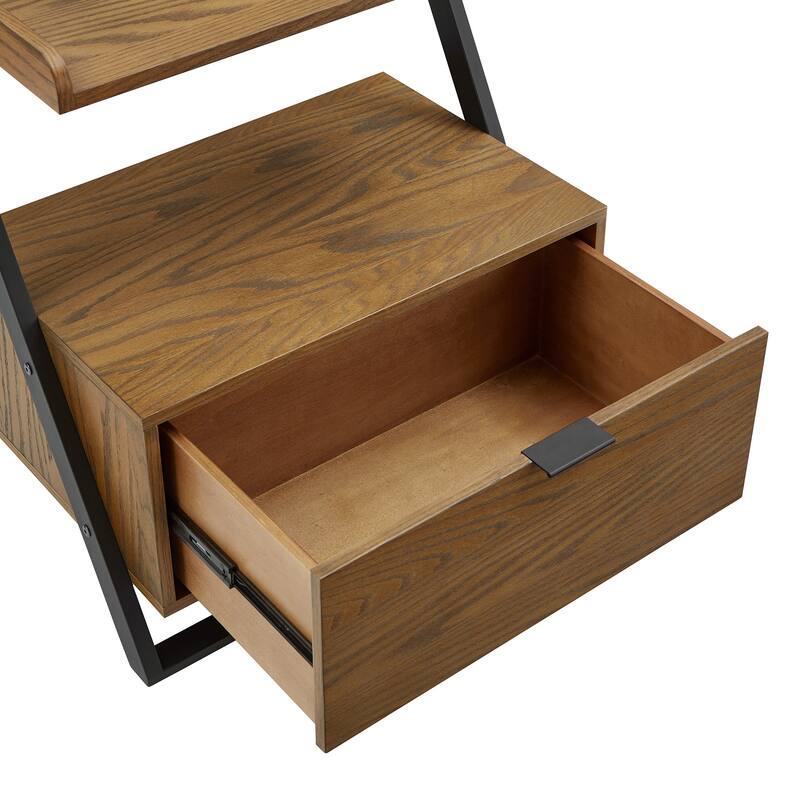 Eldersley Two-tone Black & Oak finish Nightstand by iNSPIRE Q Modern