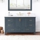 preview thumbnail 3 of 11, Altair Isla 60" Bathroom Vanity in Classic Blue with Countertop,no Mirror - 60 in.