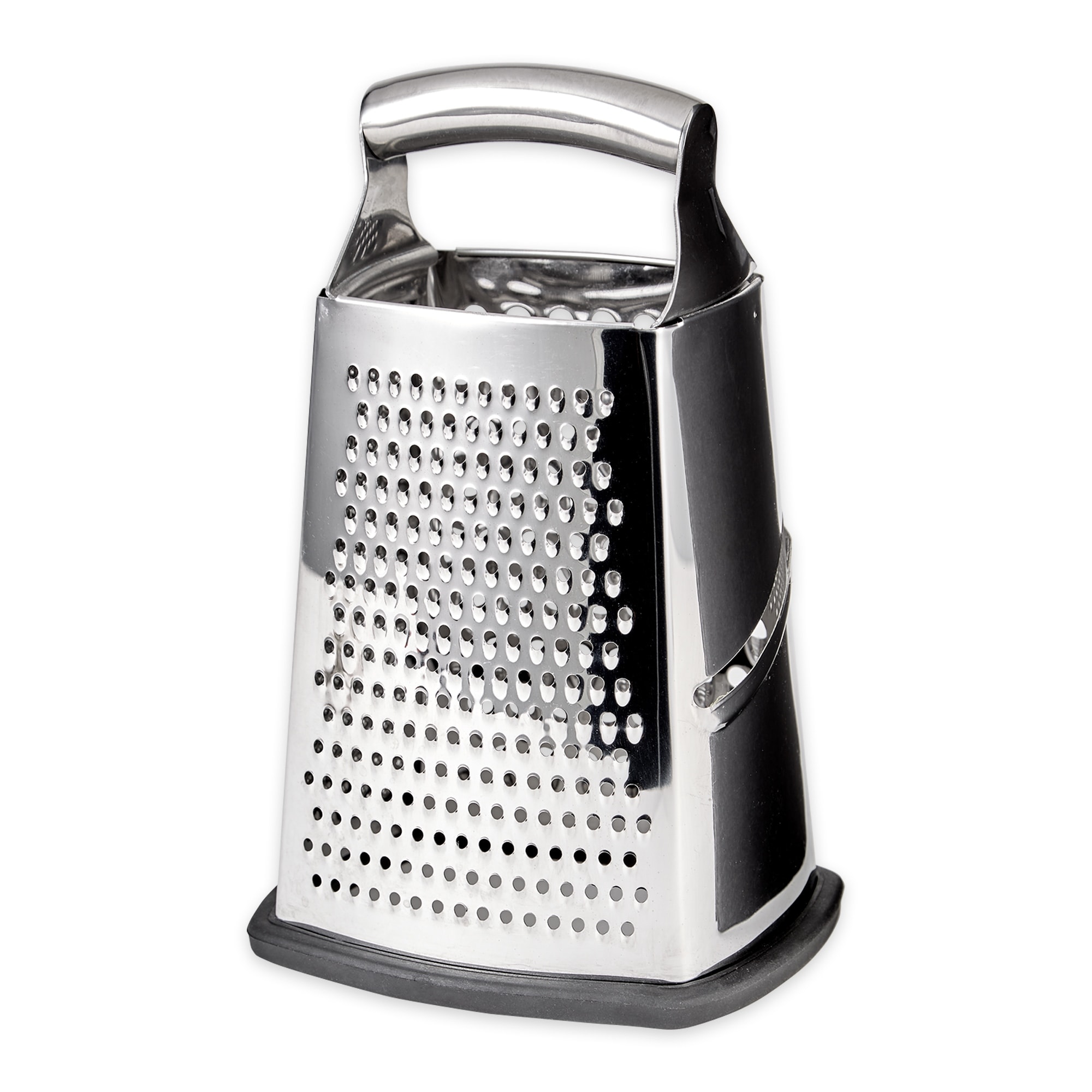 Deluxe Handheld Box Grater - 6 x 5 x 9-3/4-Inch, Non-Slip Bottom