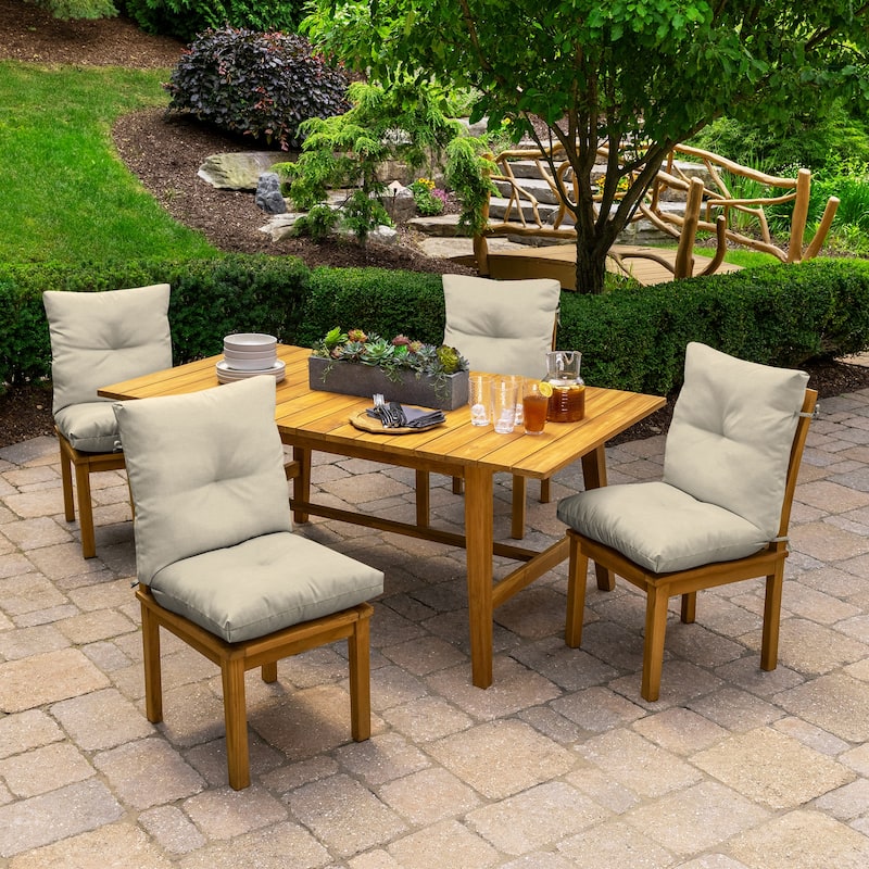 ARDEN Outdoor Plush Modern Tufted Blowfill Dining Chair Cushion, 21 x 40