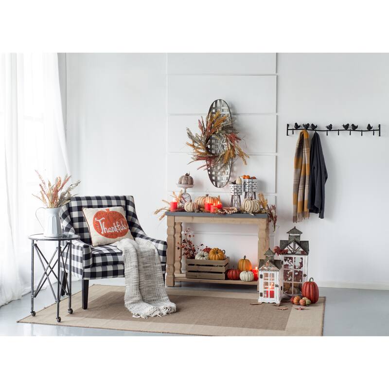 Grid Pattern Metal Wall Decor Vintage Snowshoe Wall Decor, for