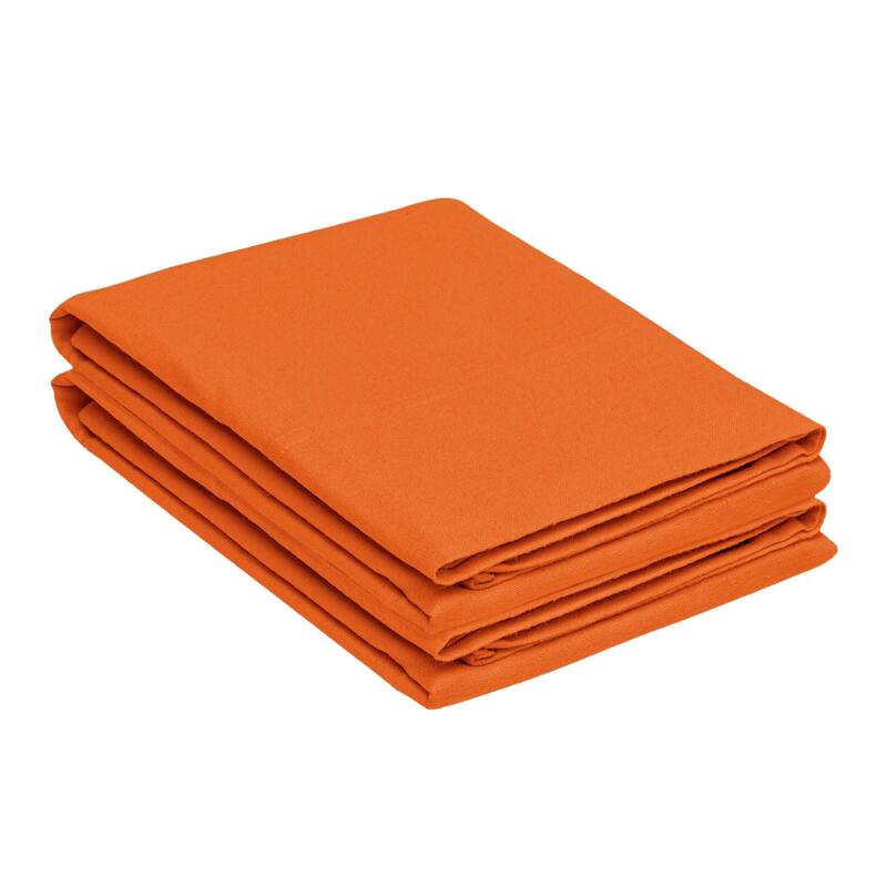 Superior Solid Flannel Cotton Fuzzy Pillowcases, Set of 2