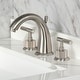 preview thumbnail 14 of 35, Kingston Brass Convergent Two-Handle 3-Hole Deck Mount Widespread Bathroom Faucet with Knurled Handle and Brass Pop-Up Drain