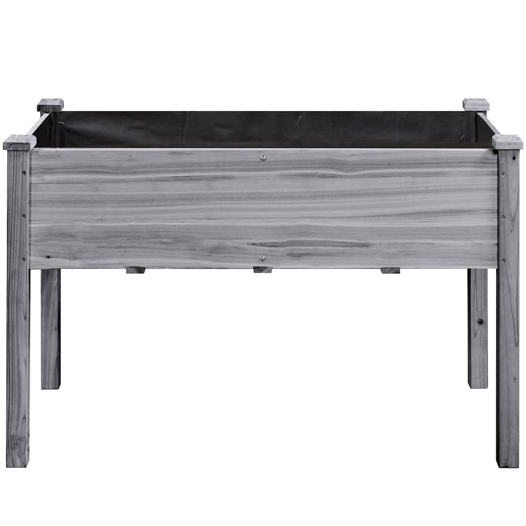 Yaheetech Raised Wooden Garden Bed Flower Boxes and Vegetable Planter