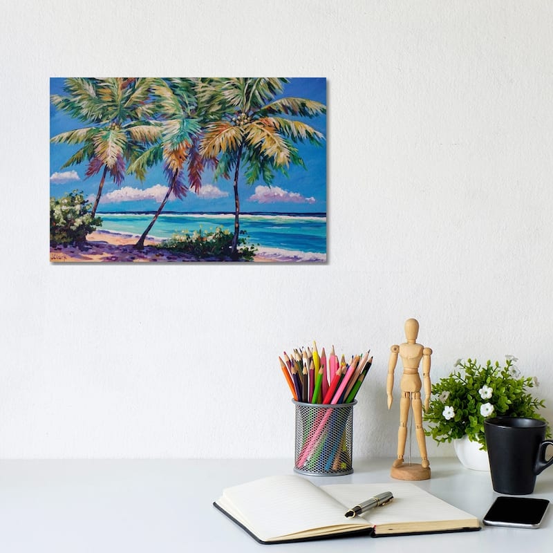iCanvas "Three Palms" by John Clark Canvas Print - 8x12x0.75