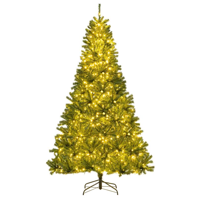 Costway 6/7/8 FT Artificial Christmas Tree with 1528/1098/680 Branch - 8 Foot