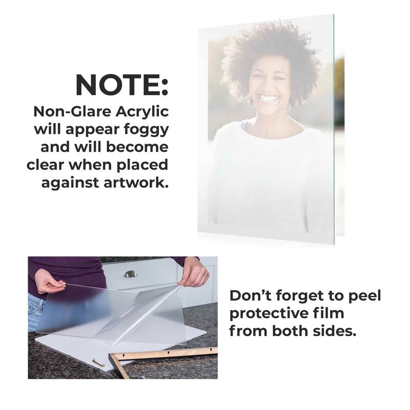 17x17 NonGlare Acrylic FrameGrade Acrylic Replacement for 10x12