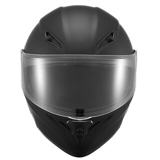 Motorcycle Helmet, Modular, Adult Motocross Dirt Bike Helmet with Large Clear Visor, Comfortable Motorbike Racing Street with Detachable Liner for Men & Women, DOT Approved, (Matte Black, L)