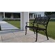 preview thumbnail 5 of 4, Decatur Aluminum Patio Bench In Antique Bronze