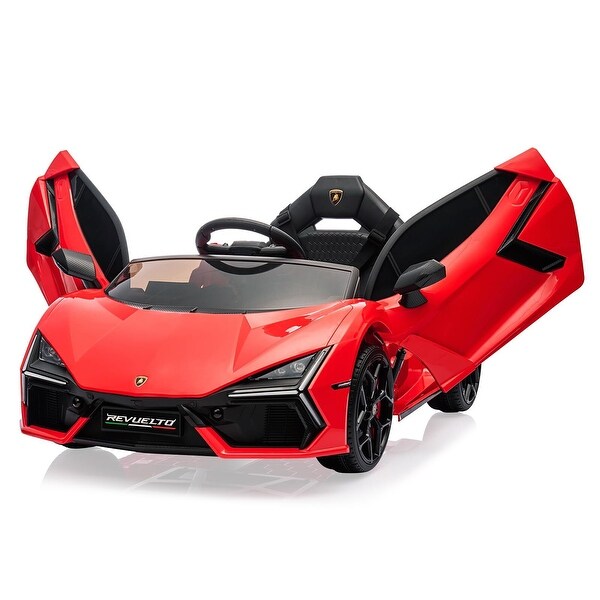 【同梱不可】 Licensed Car, On Ride Kids 12V Lamborghini Electric Revuelto ミニカー