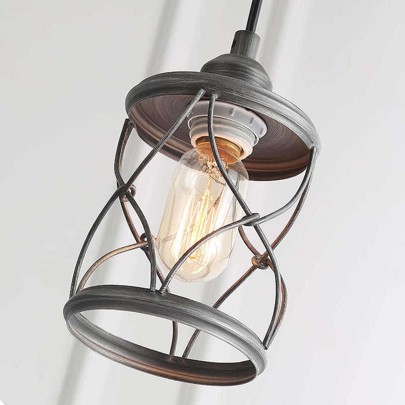 The Gray Barn Farmhouse Mini 1-Light Pendant Metal Island Lights for Dining Room