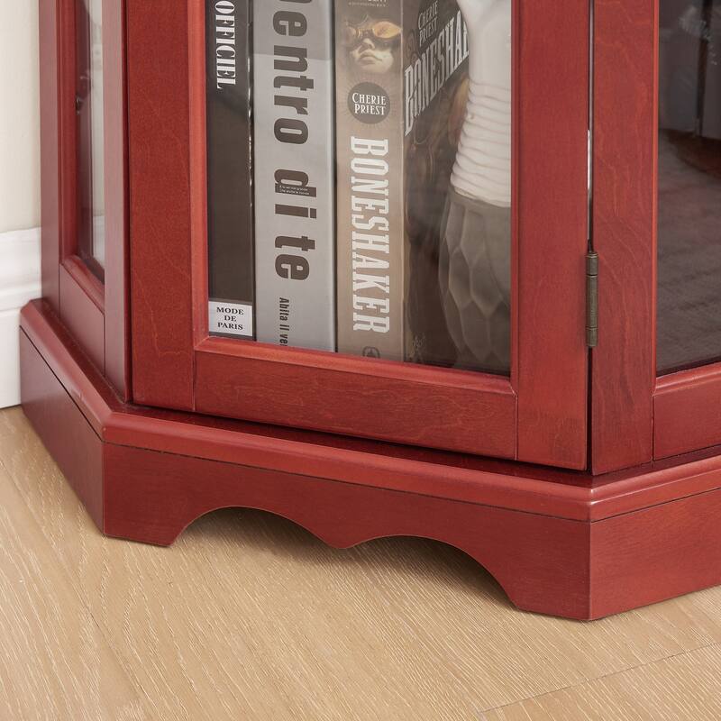Crown Corner Jewelry Display Cabinet