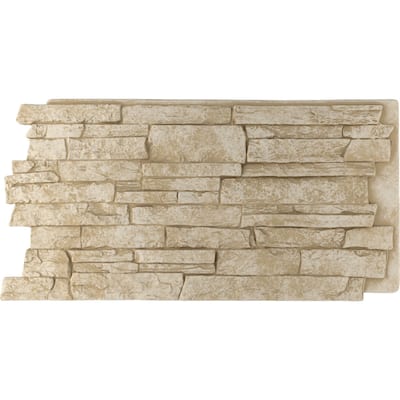 Acadia Ledge Stacked Stone, EverStone Faux Stone Siding Panel