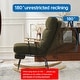 preview thumbnail 10 of 12, Accent Rocking Chair, Upholstered Nursery Glider Rocker for Baby and Kids, Comfy Armchair Lounger with Footrest