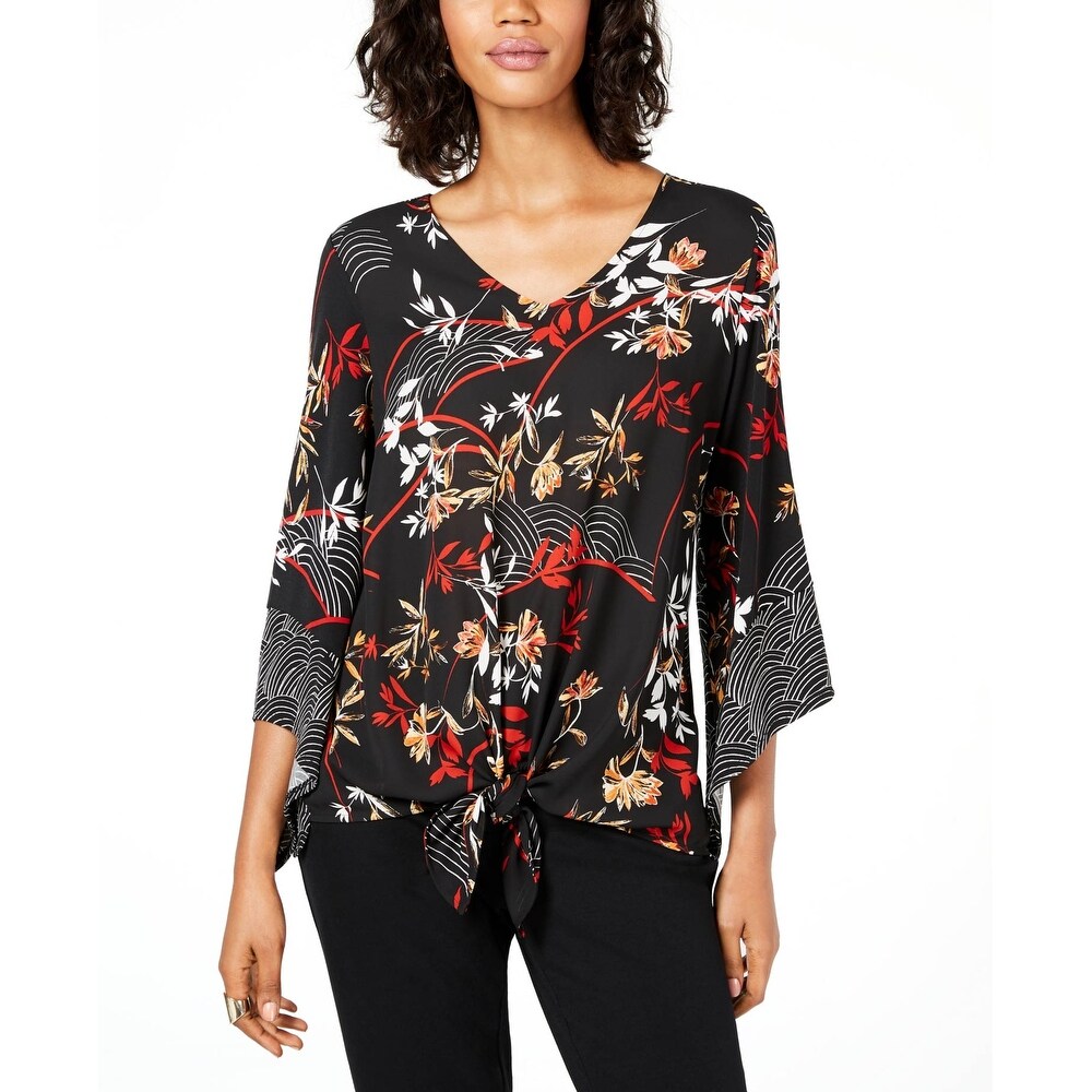 alfani short sleeve tops