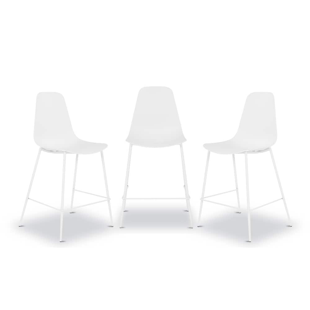 Poly & Bark Isla Counter Stool (Set of 3) - 25" Seat Height