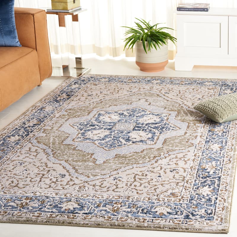 SAFAVIEH Rosewood Sueann Traditional Oriental Rug - 4' x 6' - Ivory/Green