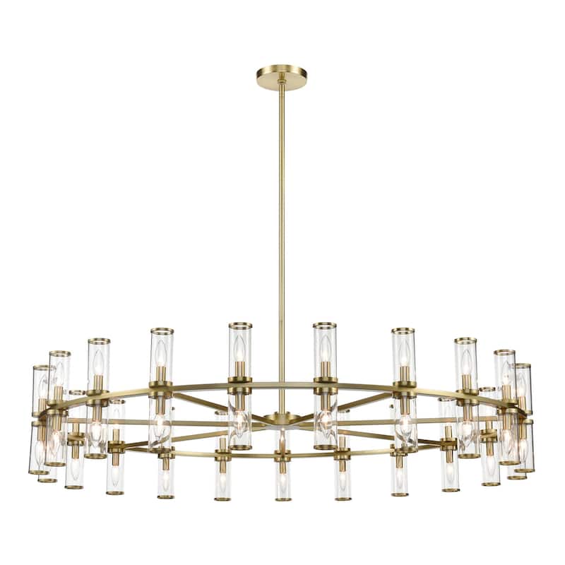 Alora Lighting CH309042CG Revolve 42 Light 60" Wide Taper Candle