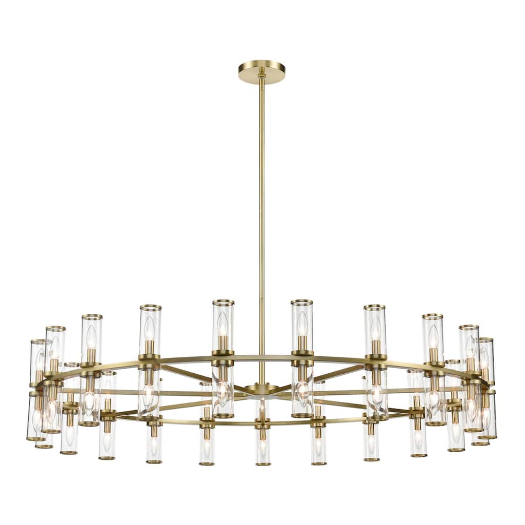 Alora Lighting CH309042CG Revolve 42 Light 60" Wide Taper Candle