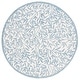 preview thumbnail 58 of 128, SAFAVIEH Handmade Jardin Fulga Wool Rug 6' Round - Ivory/Blue - Round