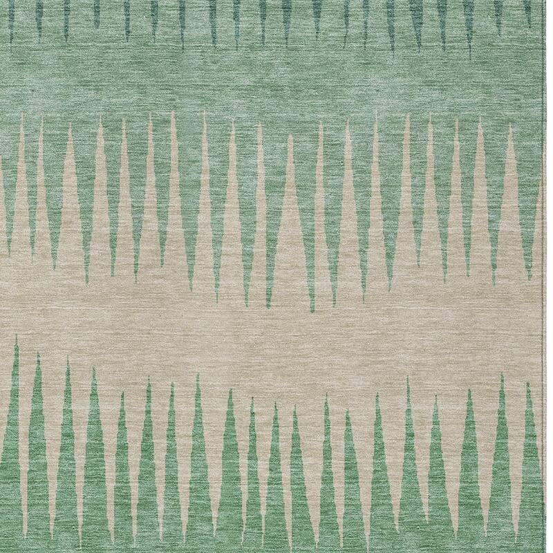 HomeRoots Striped Transitional Rectangle Outdoor Rug
