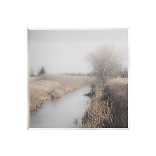 Stupell Quiet Stream Rural Grassland Wall Plaque Art by Carol Robinson ...
