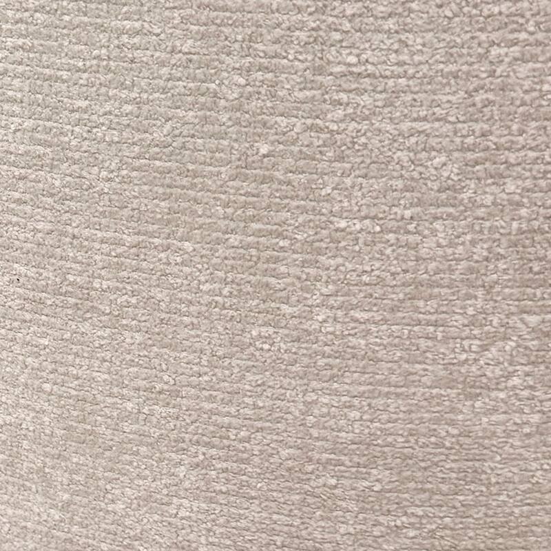 Modern Fabric and Solid Wood Round Storage Ottoman