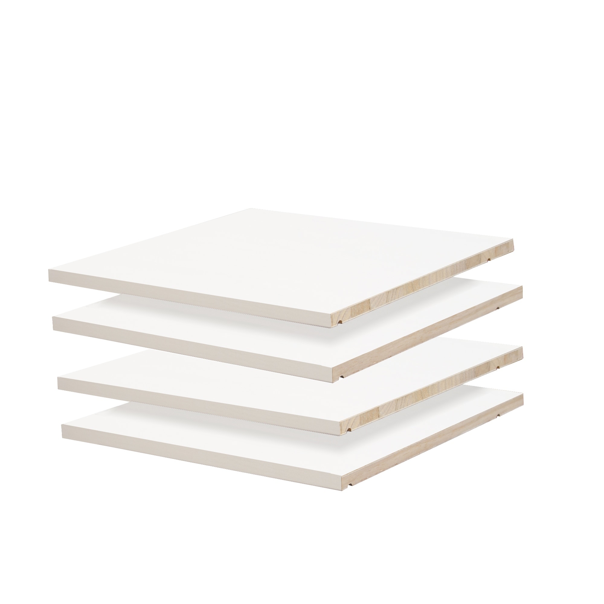 Palace Imports Family 100% Solid Wood Small Wardrobe Shelves, Set of 4