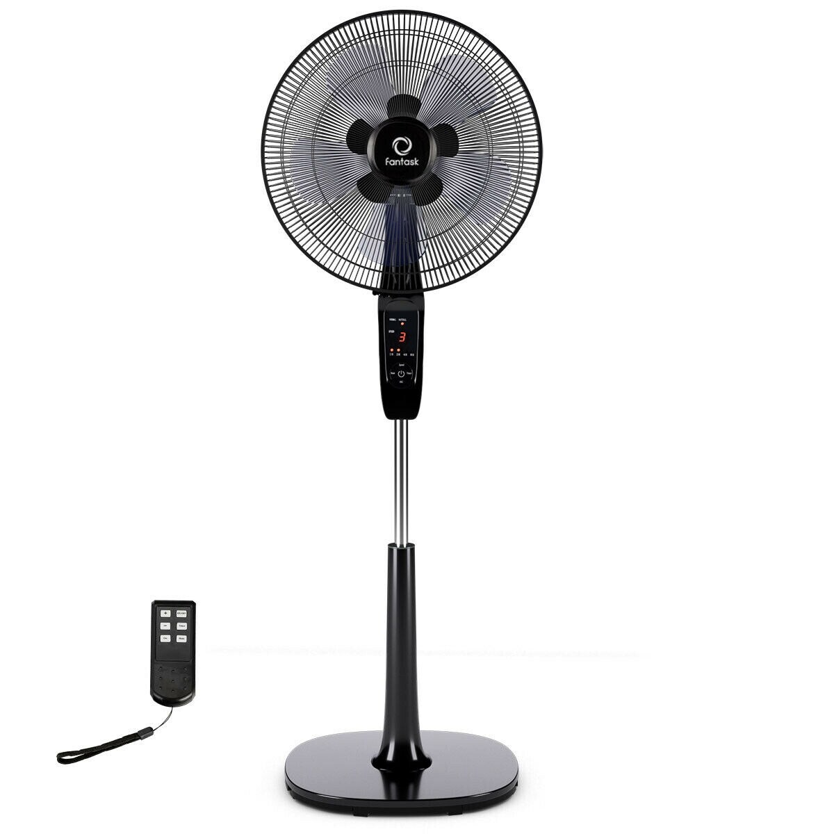Shop Costway Fantask 16 Oscillating Pedestal Fan 2 Mode