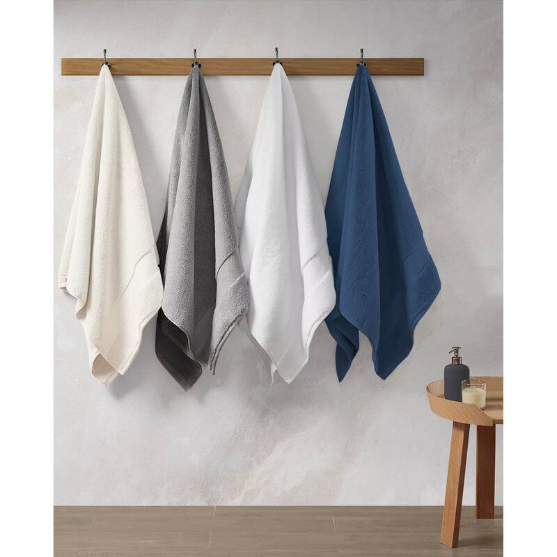 Delara Organic Cotton Feather Touch Quick Dry 650 GSM Bath Sheet, 36"X70"