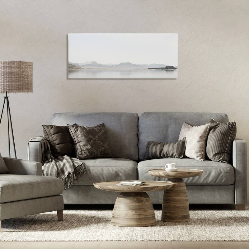 Stupell Misty Morning Mountain Canvas Wall Art Design By Gemma Bardot