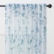 preview thumbnail 3 of 17, Chanasya Floral Sheer Window Bedroom Curtain Panel Pair (Set of 2)