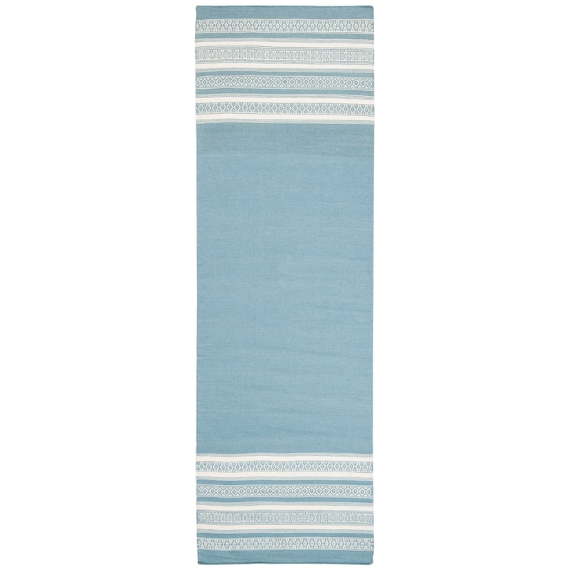 SAFAVIEH Handmade Flatweave Dhurries Mukhayyo Modern Wool Rug