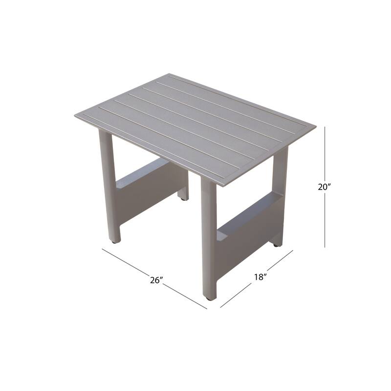 Abbyson Santorini Outdoor Side Table (Set of 2)