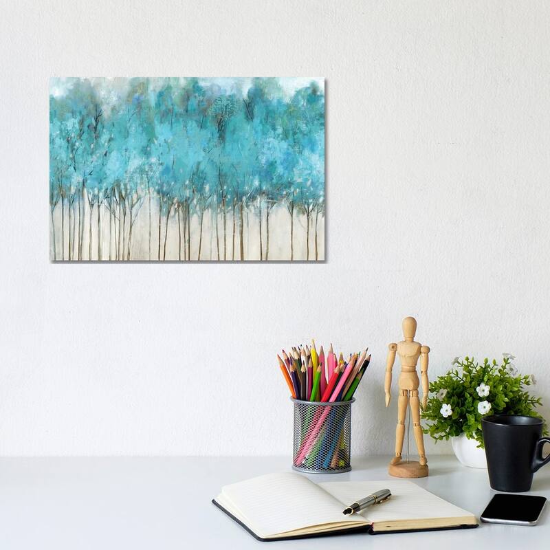 iCanvas "Teal Whisper" by Allison Pearce Canvas Print - 8x12x0.75