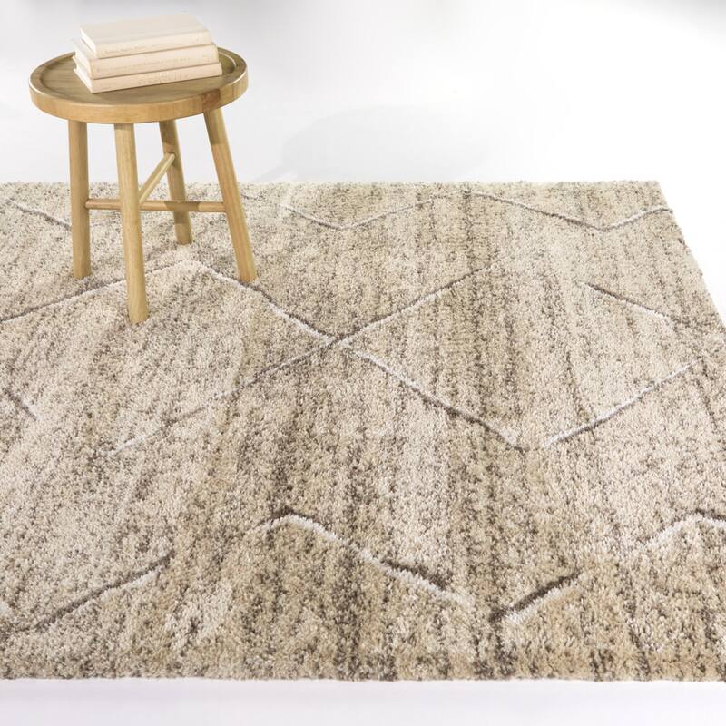 Davison Modern Geometric Area Rug - 7'10" x 10'