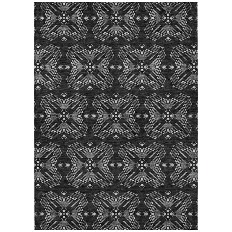 Machine Washable Indoor/ Outdoor Modern Frontenac Chantille Rug