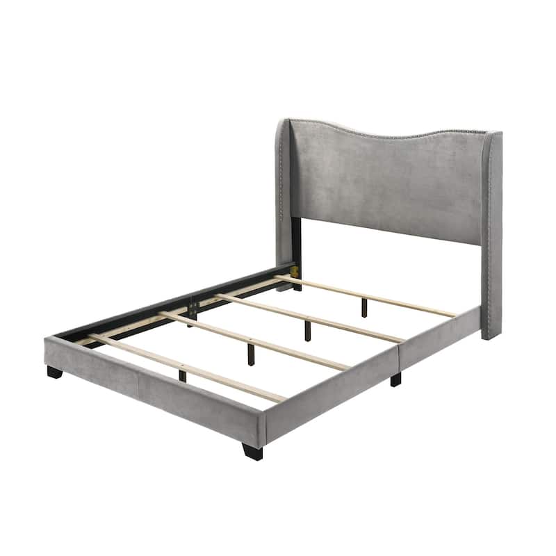 Kris Upholstered Wing Bed