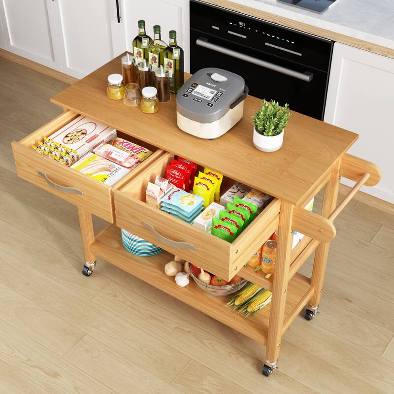 Mobile Kitchen Island with Two Lockable Wheels Bed Bath & Beyond