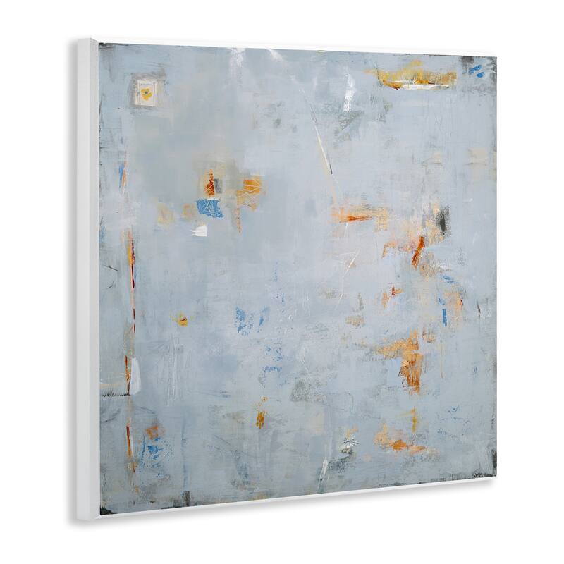 Stupell Abstract Grey & Accents Wall Plaque Art Design By Jodi Major