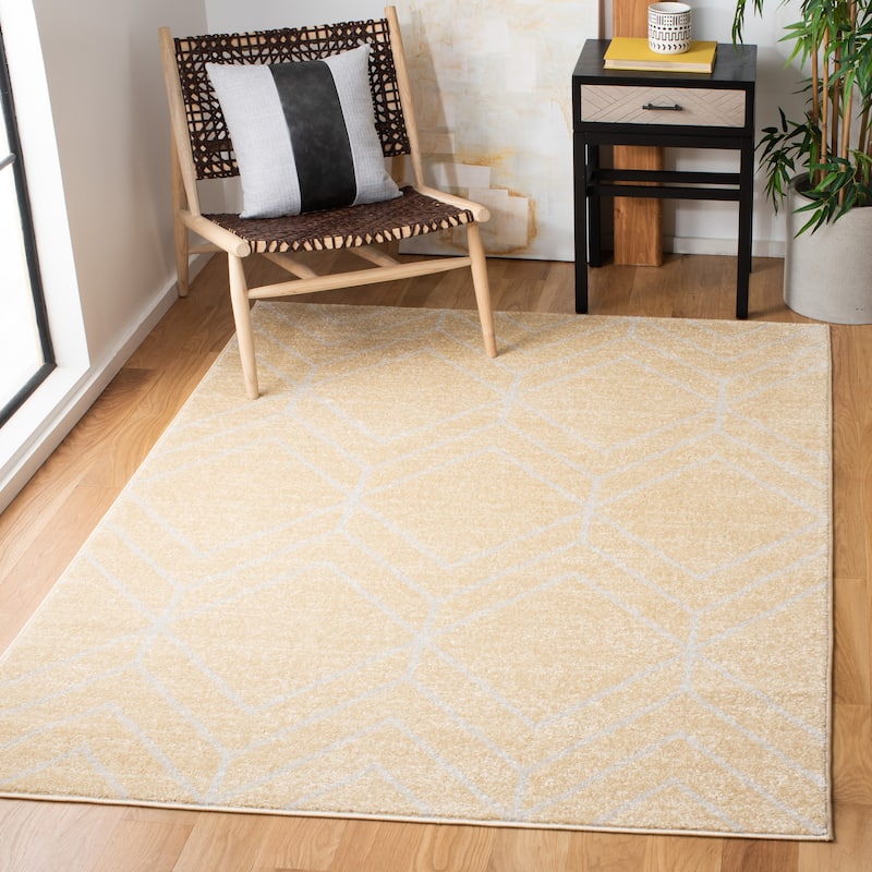 SAFAVIEH Adirondack Juvelina Modern Geometric Rug - 8' x 10' - Gold/Light Grey