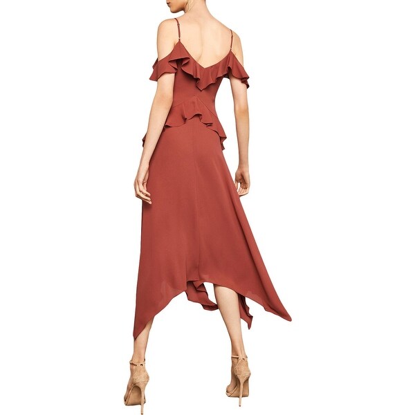 bcbgmaxazria lissa asymmetrical slip dress