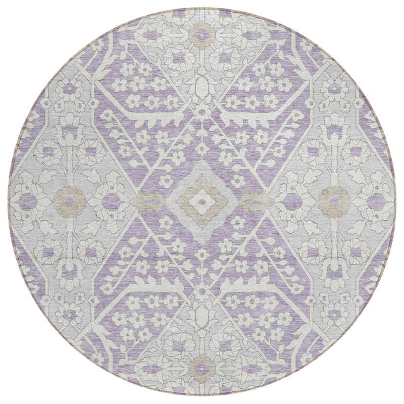 Machine Washable Indoor/ Outdoor Chantille Traditional Medallion Rug