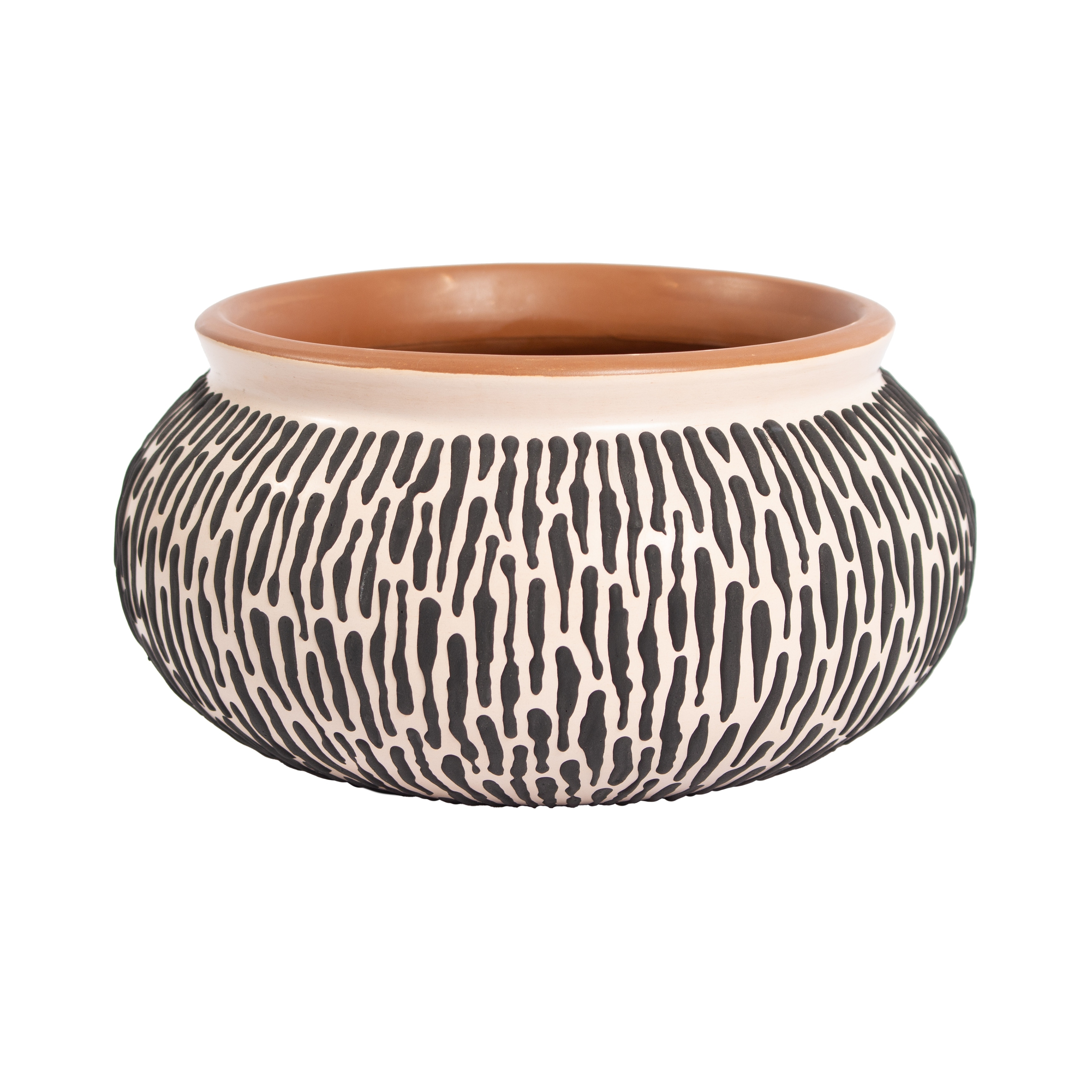 Atlas Ofelia Two-Tone Ceramic Display Bowl